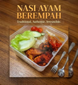 Nasi Ayam goreng berempah