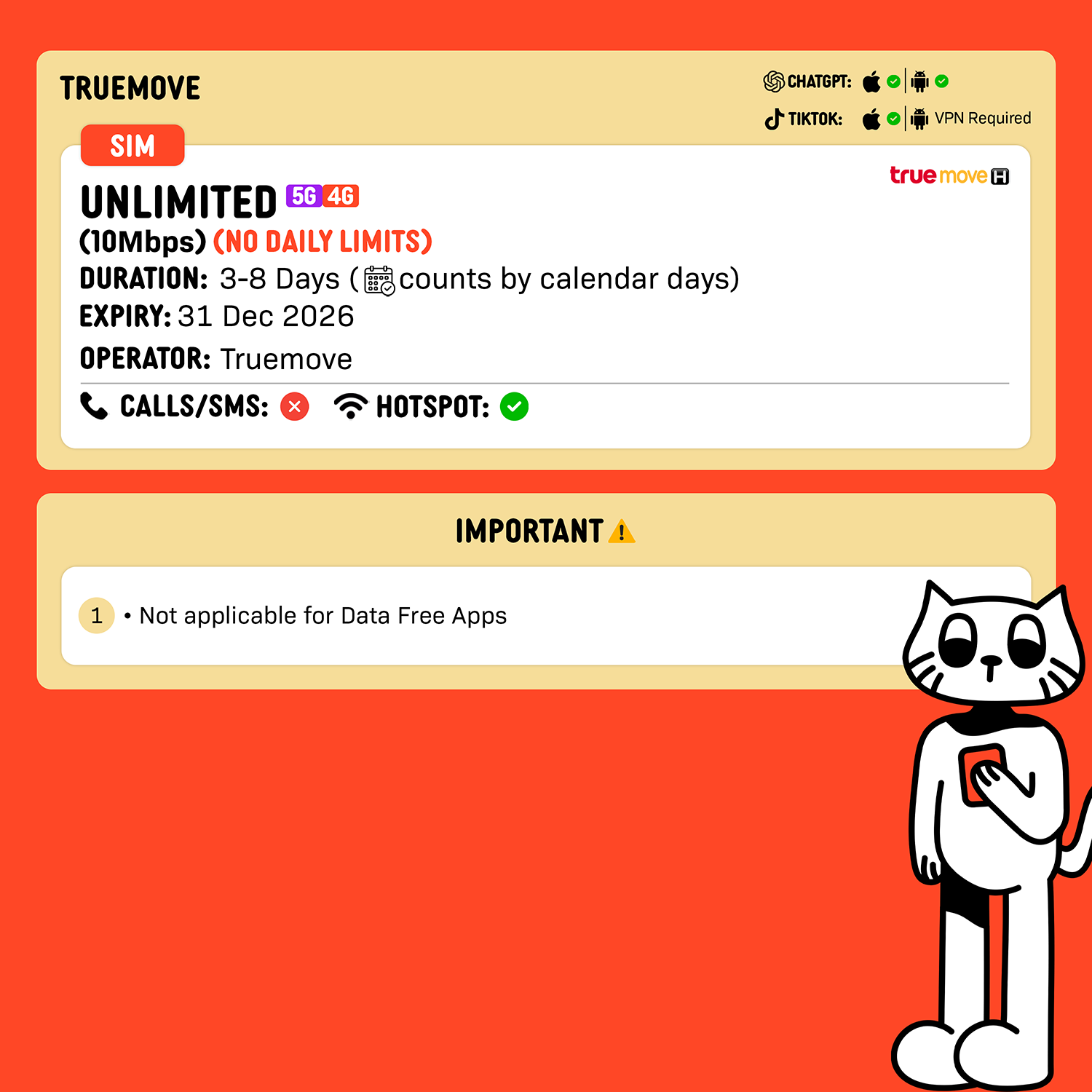 SIMPLY Thailand | Up to 30 Days | Total:15GB/50GB/Unlimited5G Data | Local Thailand SIM Card_4
