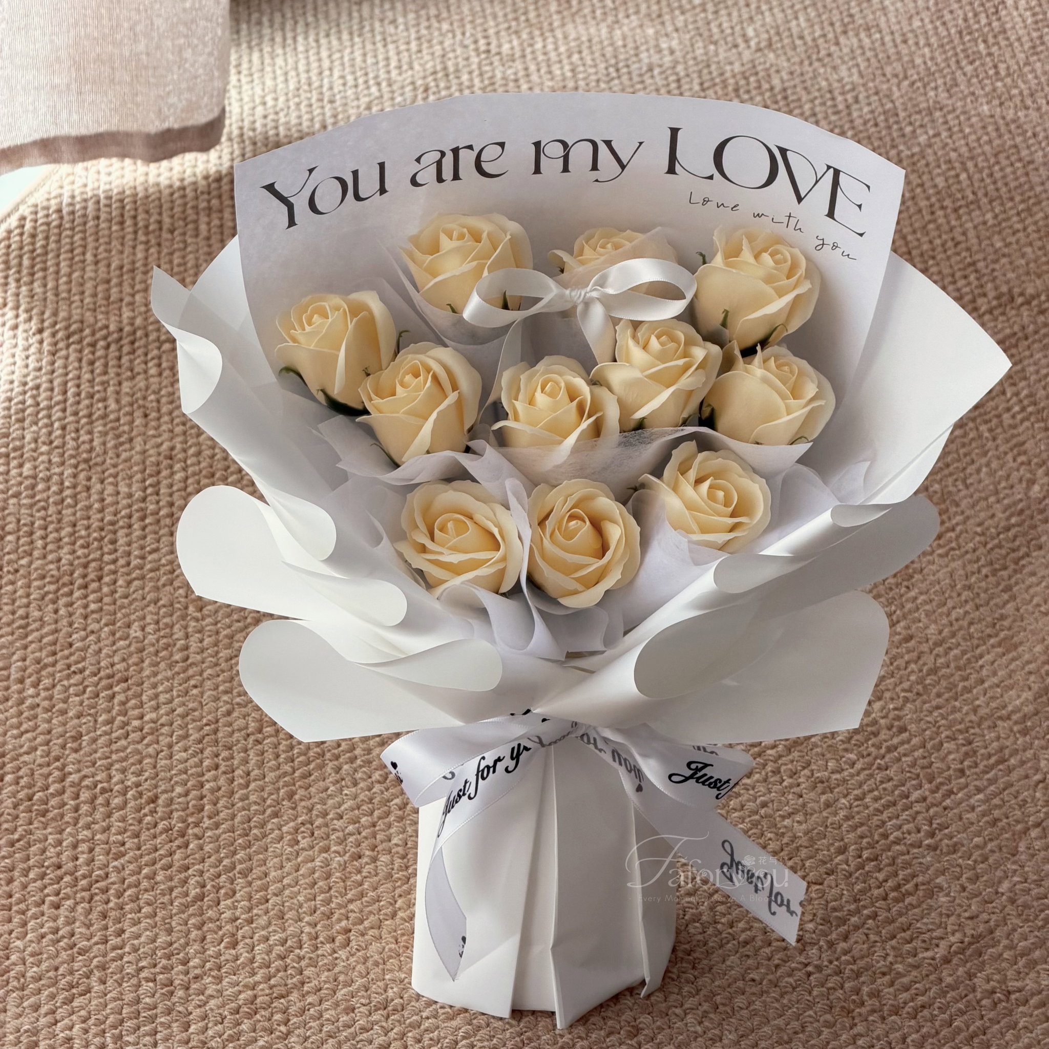 11 Stalk Soap Rose Bouquet _6