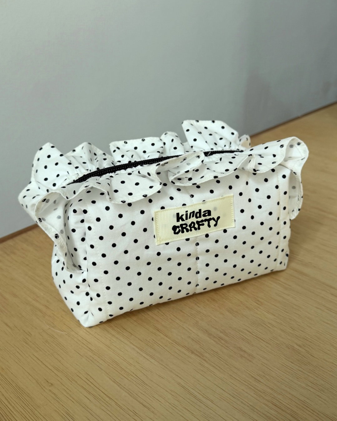 Kinda Boxy Bag with Ruffles, Standard - Polka Dot