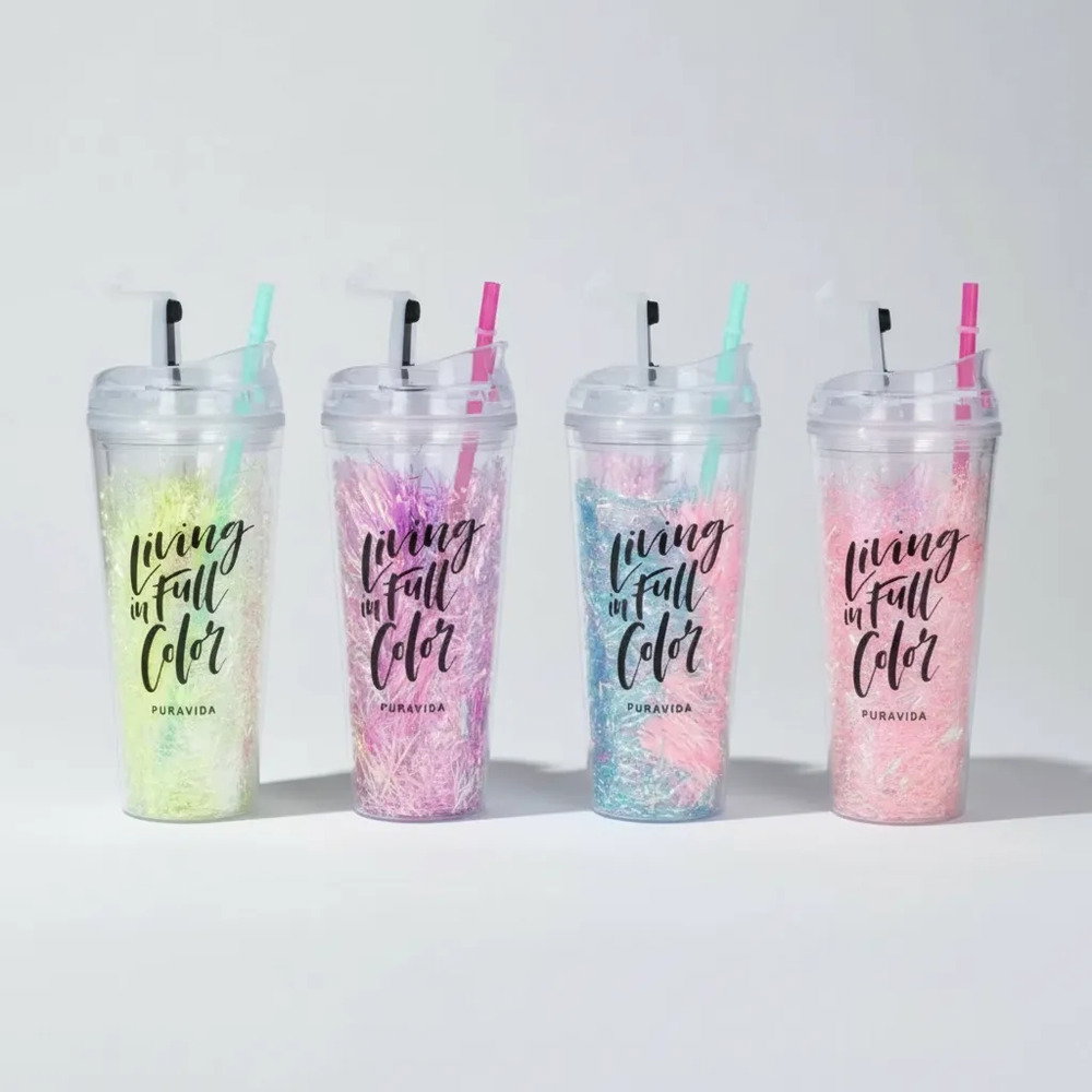 Glitter Tumbler with Straw_0