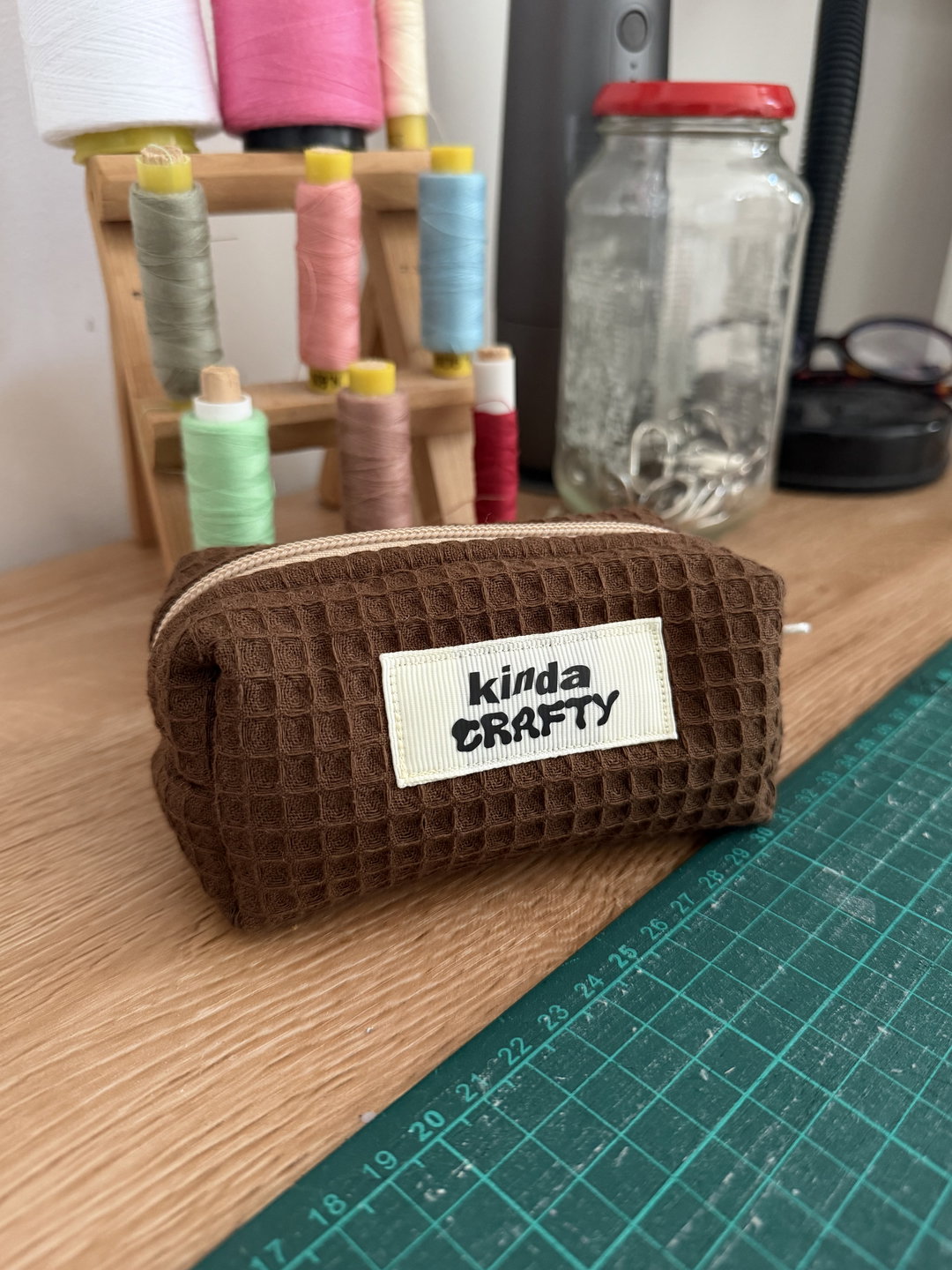 (Premium Fabric) Kinda Boxy Bag, Mini - London Fog Cake