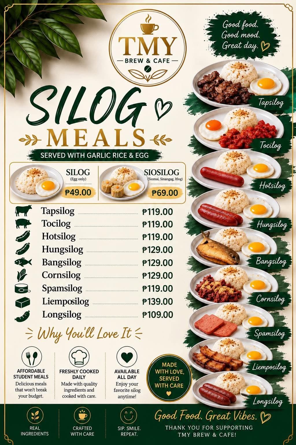 All Day Silog Meals