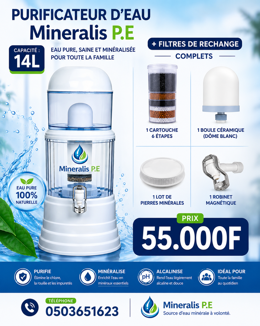 PE 14L + PIÈCES SUPPLÉMENTAIRES 