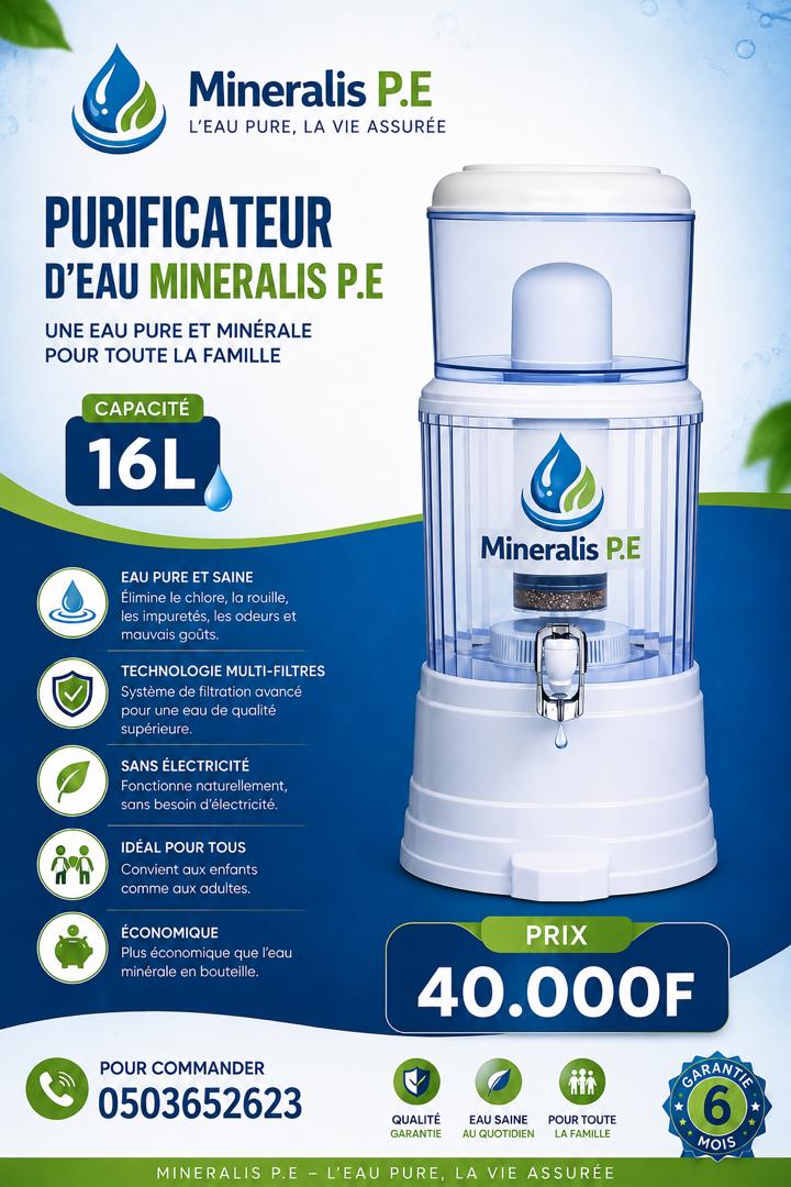 Purificateur d’eau 16L