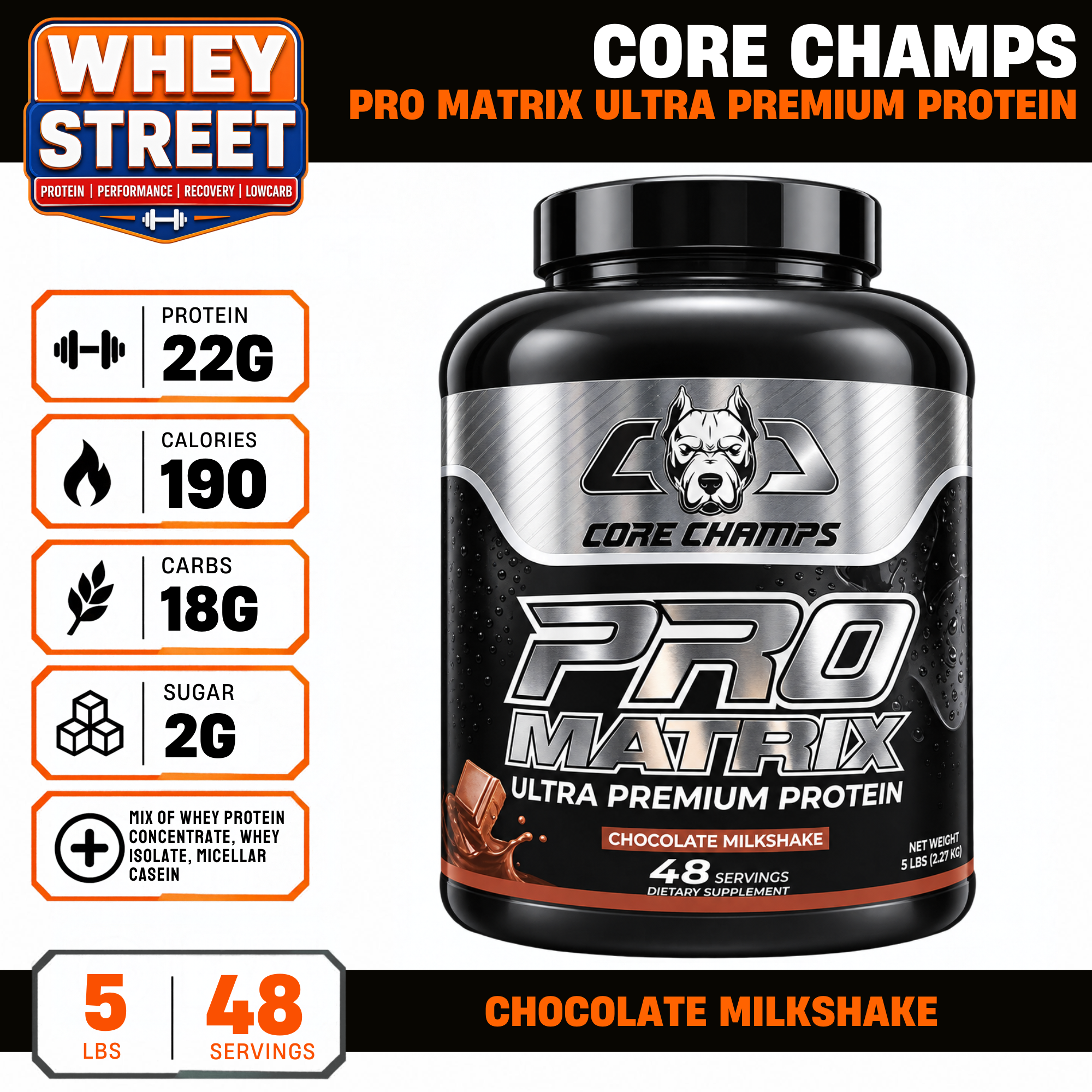 Core Champs Pro Matrix Ultra Premium Protein 5lb_0