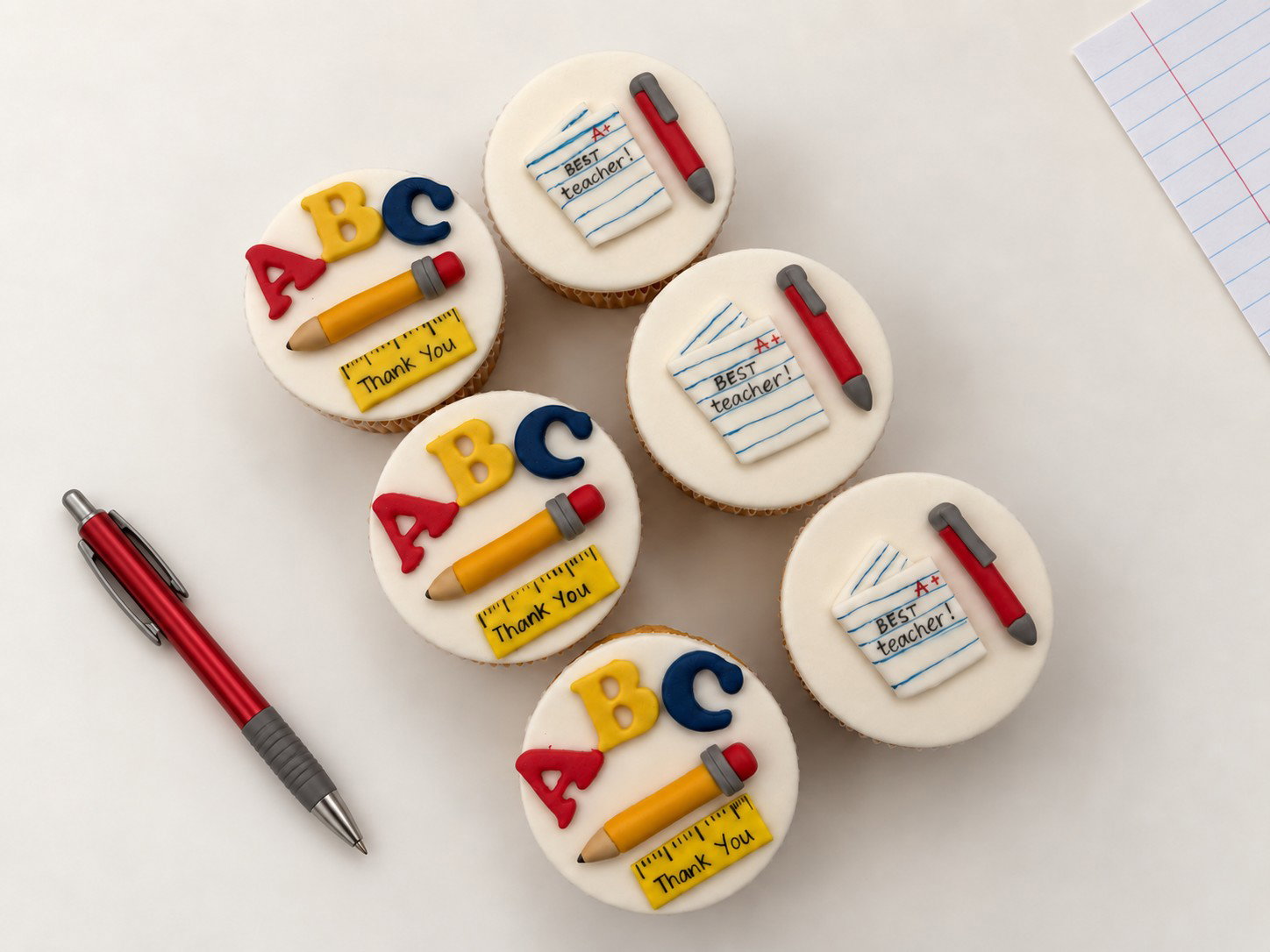 Teacher's day cupcake set of 6_0