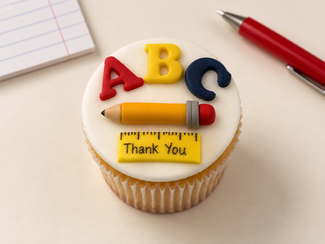 Teacher's day cupcake ABC