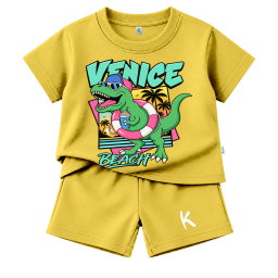SETELAN PENDEK SERIES JURASSIC WAVE VENICE DINO