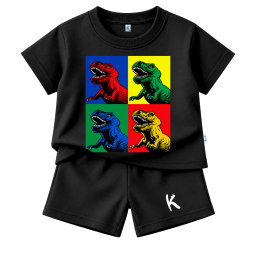 SETELAN PENDEK SERIES JURASSIC WAVE TREX COLOR