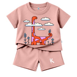 SETELAN PENDEK SERIES JURASSIC WAVE CLOUD LONG DINO