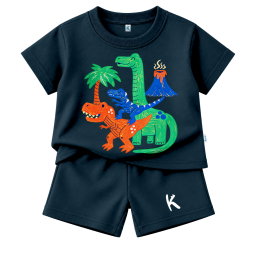 SETELAN PENDEK SERIES JURASSIC WAVE THREE DINO MAGMA