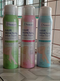 Disaar Hair Removal Spray Foam 150ml Green/Pink/Blue