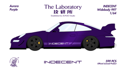 THE LABORATORY ZONZO MODEL 1/64 PORSCHE 997 INDECENT