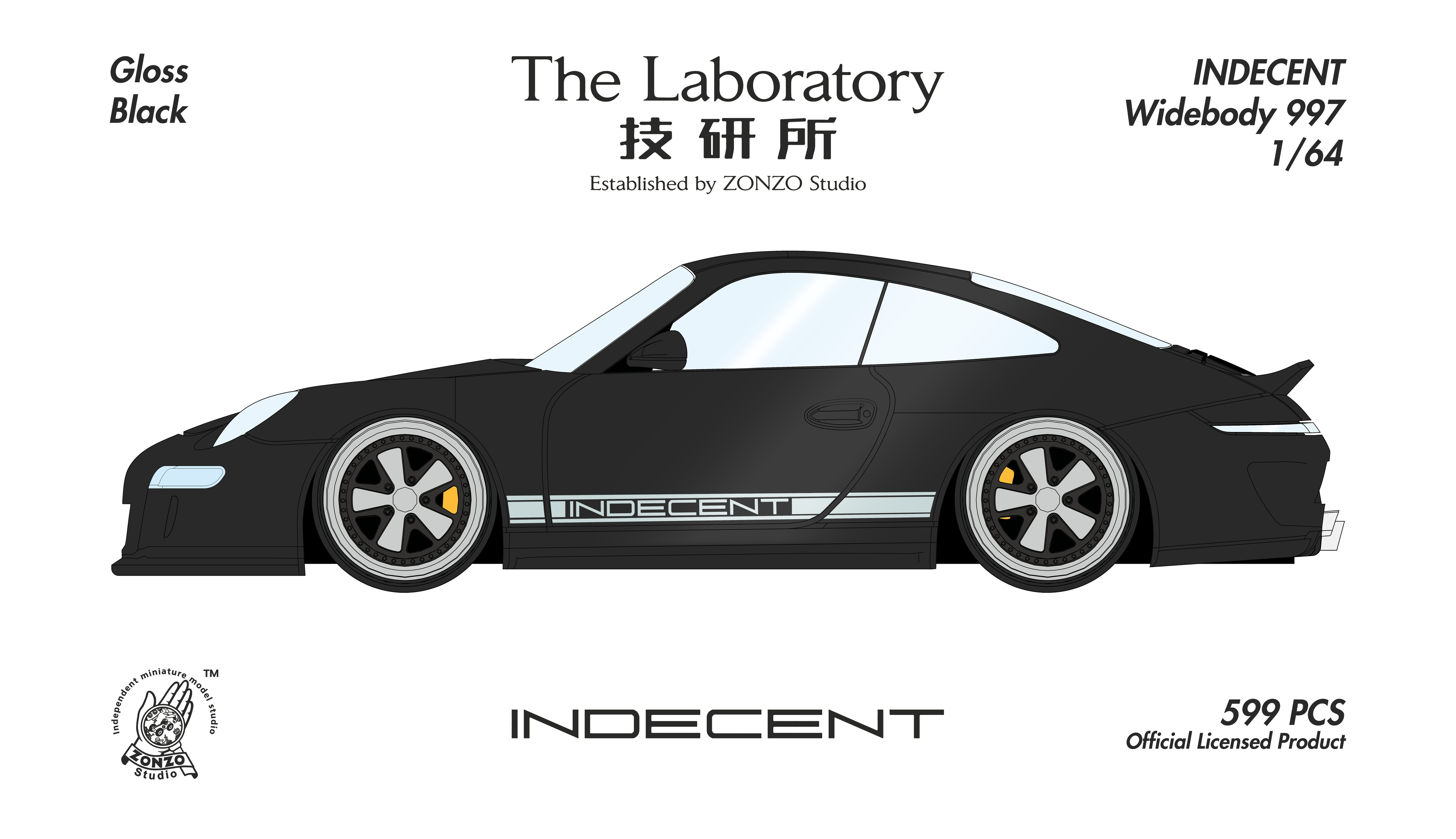 THE LABORATORY ZONZO MODEL 1/64 PORSCHE 997 INDECENT_6