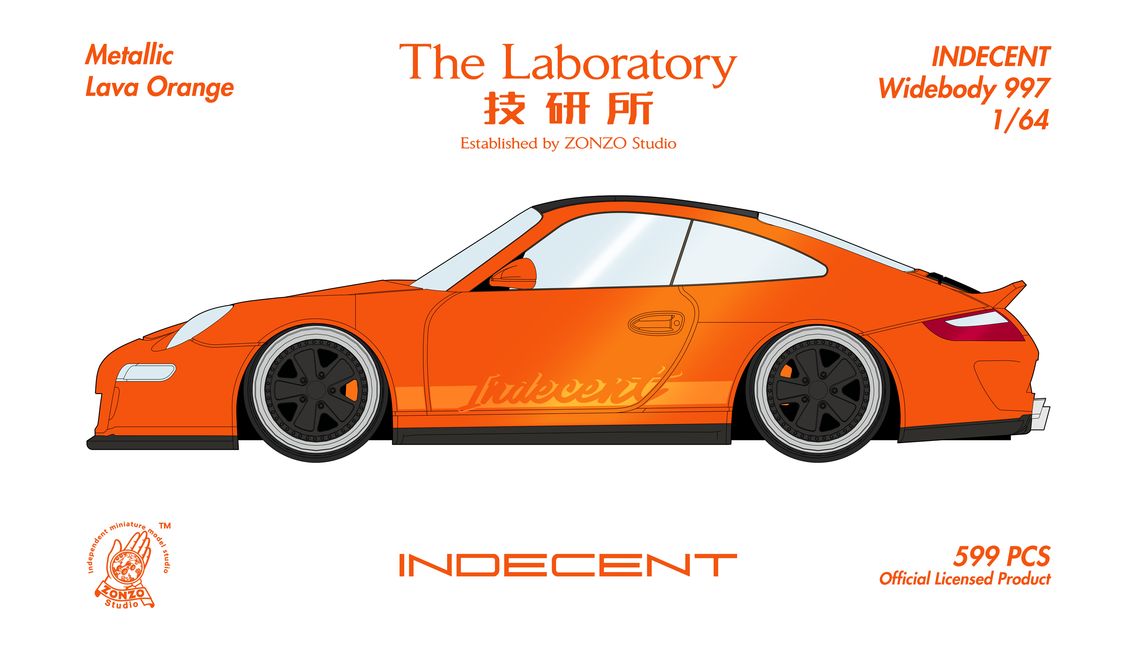 THE LABORATORY ZONZO MODEL 1/64 PORSCHE 997 INDECENT_10