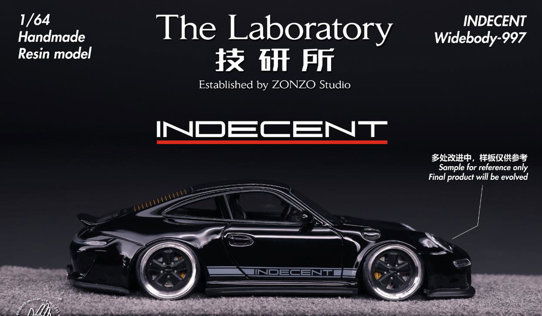 THE LABORATORY ZONZO MODEL 1/64 PORSCHE 997 INDECENT