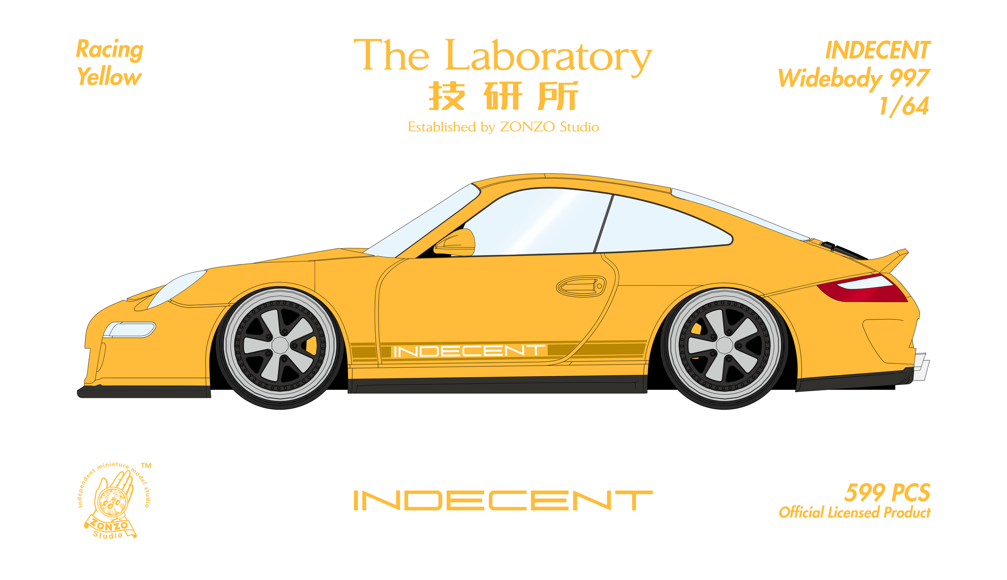 THE LABORATORY ZONZO MODEL 1/64 PORSCHE 997 INDECENT_7