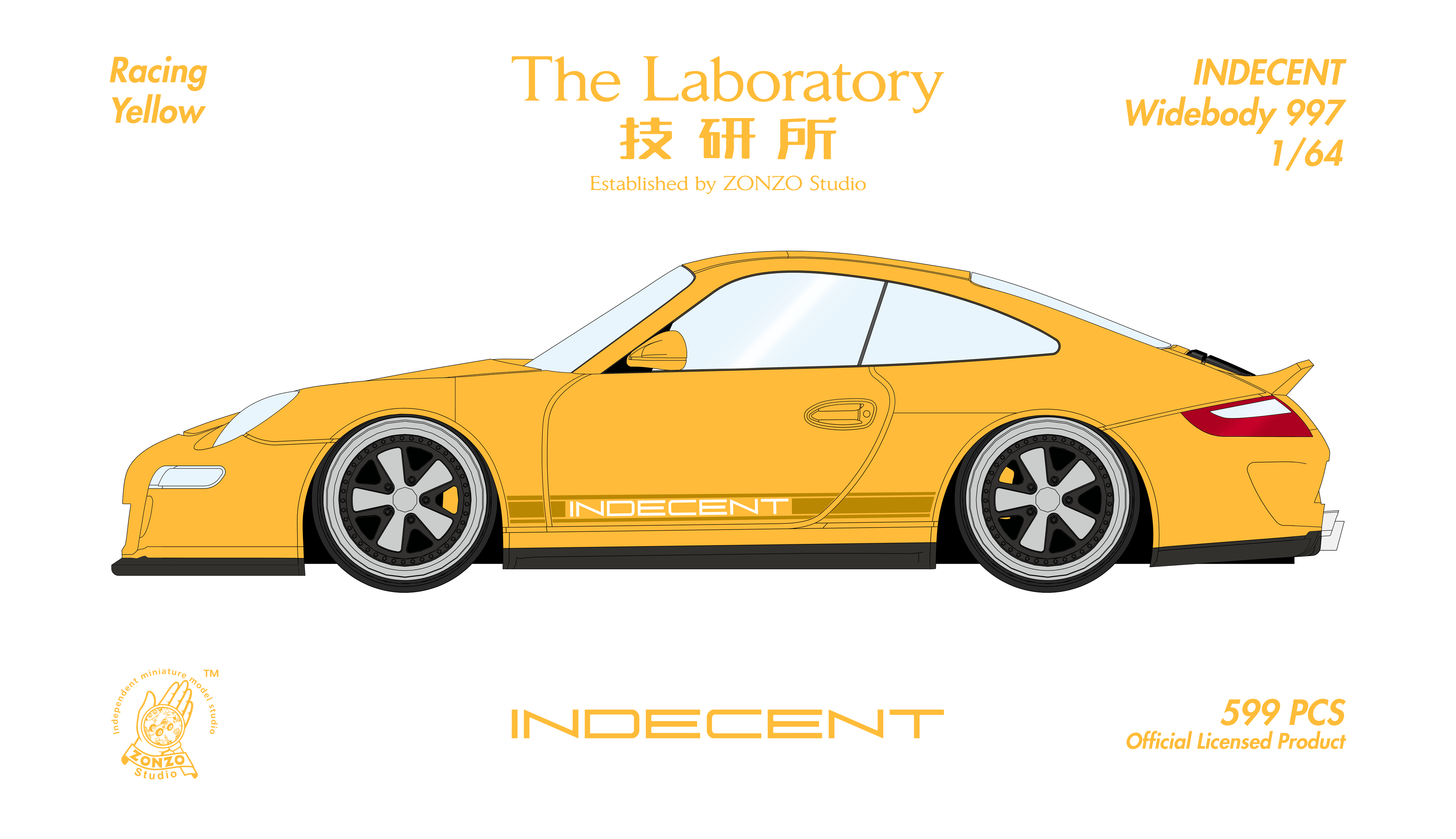 THE LABORATORY ZONZO MODEL 1/64 PORSCHE 997 INDECENT_7