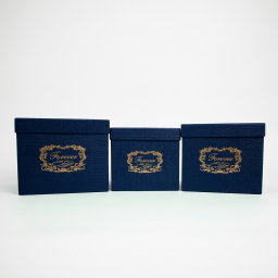 Set 3 Cutii Patrate cu Logo pentru Flori H16-H18