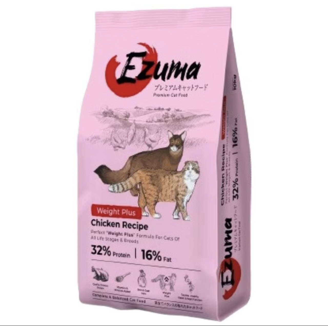 Ezuma Premium Cat Food Weight Plus (Chicken Recipe)_0
