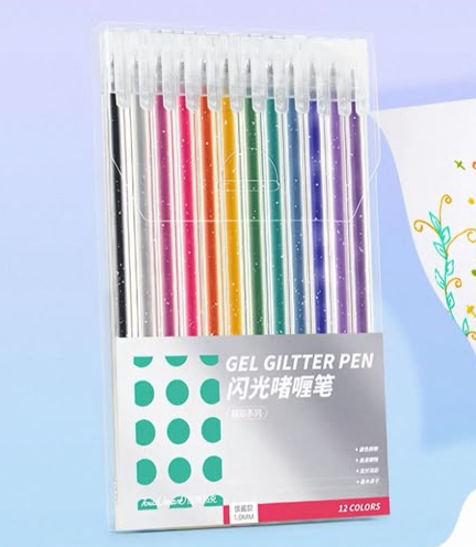 Gel Glitter Pen Set (12pc)