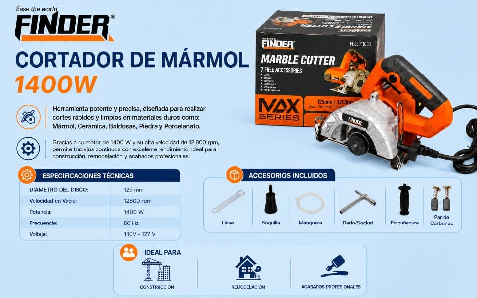 Cortador de mármol Finder