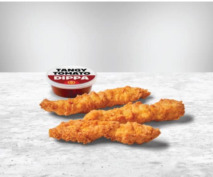 3 Chicken fingers + Dippa