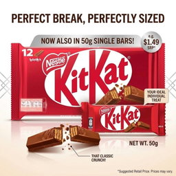 Kitkat bar chocolate 50g (1 outer 24pc)