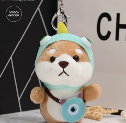 Shiba Poncho Keychain Plushie