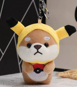Shiba Poncho Keychain Plushie