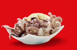 SQUID HEADS&TUBES CLEANED 500G