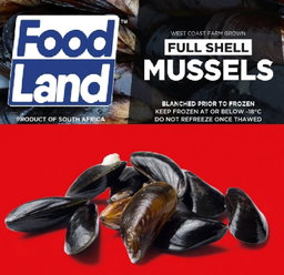 FULL SHELL MUSSELS 800G <<< Econo Foods >>>