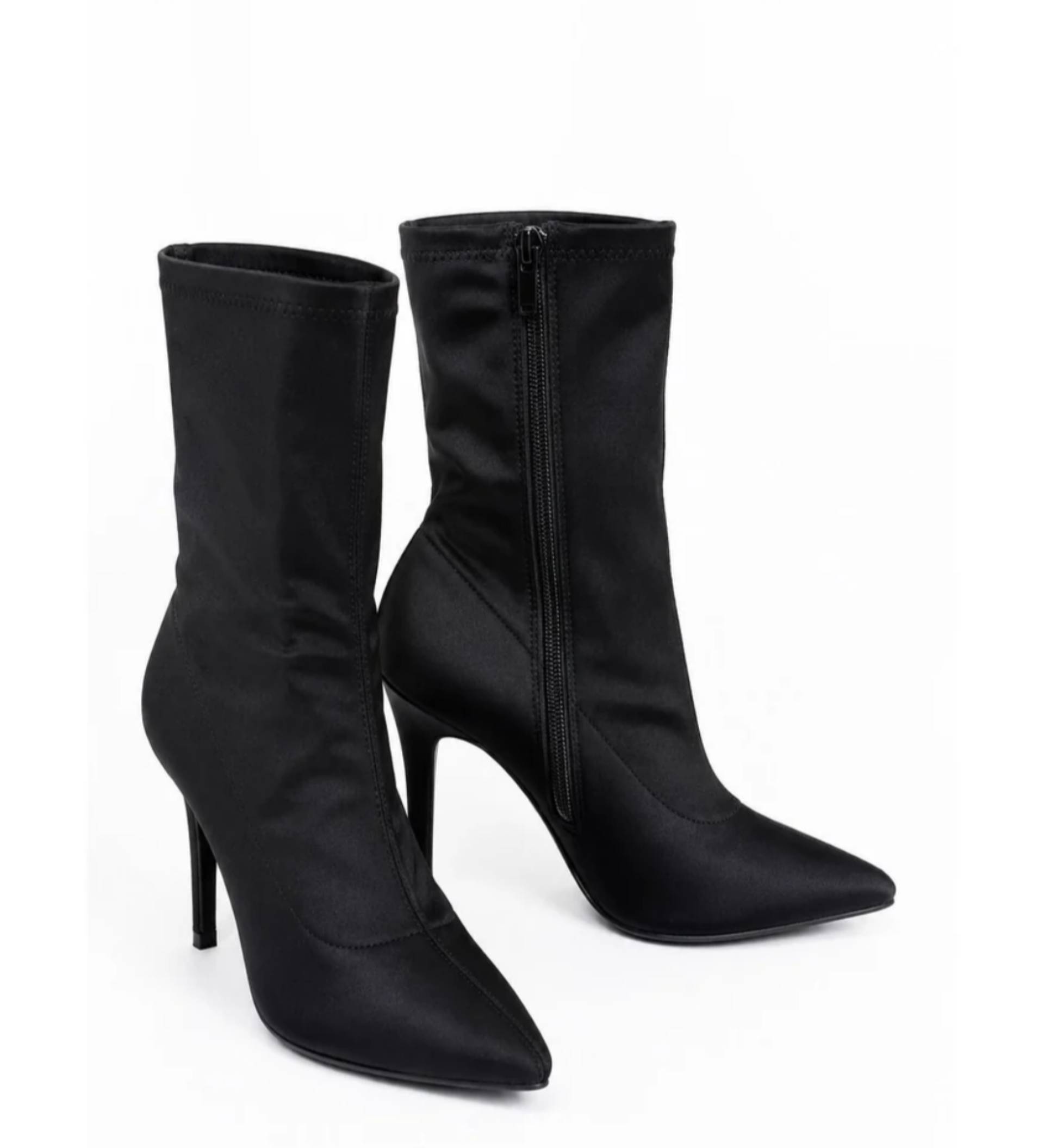 Ankle high heel pointed boots(3)_0