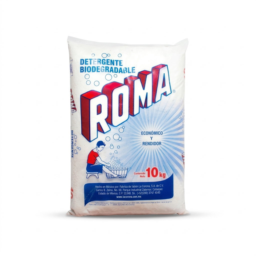 X DETERGENTE EN POLVO ROMA 10 KG
