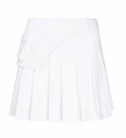 Pleated skirt with utility belt