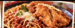 Spaghetti Red Sauce with Crispy Chicken