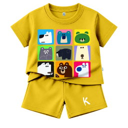 SETELAN PENDEK SERIES HUGGY BEAR BEAR SQUARE