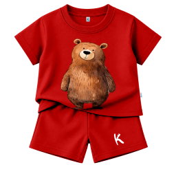SETELAN PENDEK SERIES HUGGY BEAR CALM SMILE BEAR
