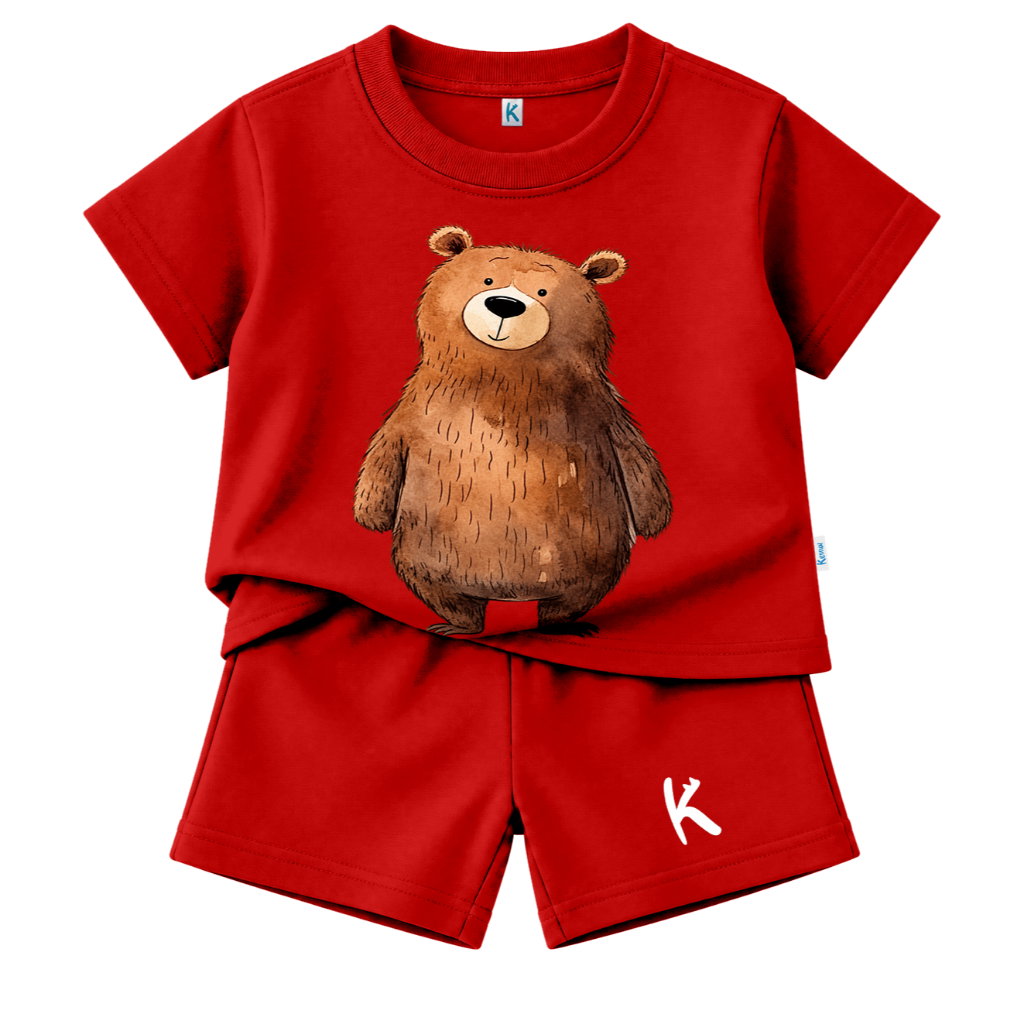 SETELAN PENDEK SERIES HUGGY BEAR CALM SMILE BEAR
