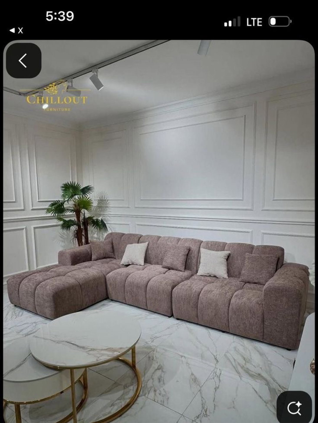 Canapé d’angle L bien confortable