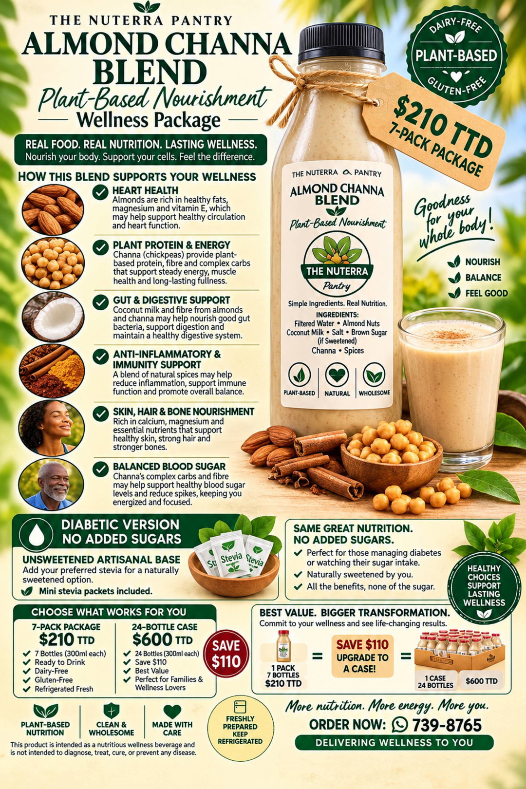Energy & Protein Boost Almond Channa Blend 7 Day