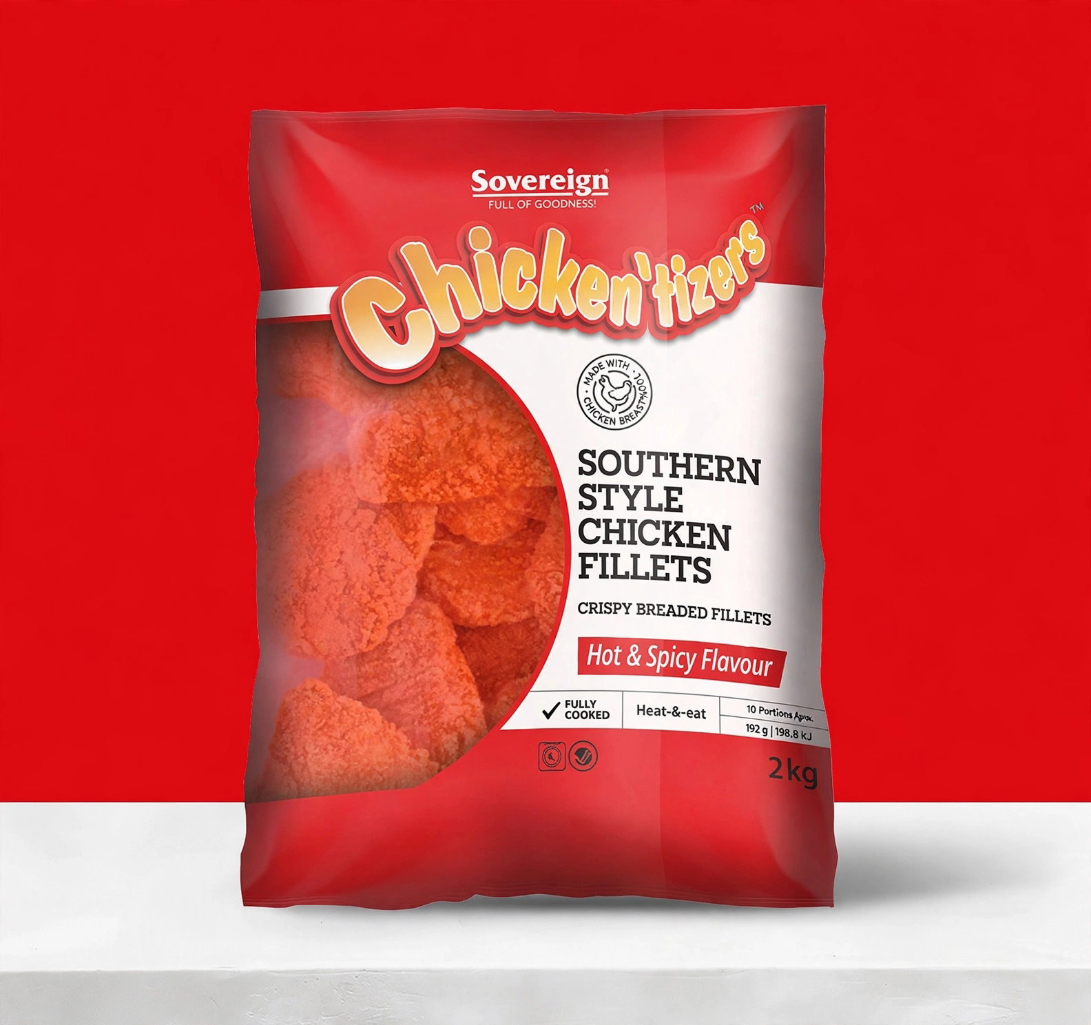 SOUTHERN STYLE CHICKEN BREAST FILLETS HOT & SPICY 2KG <<< Econo Foods >>>