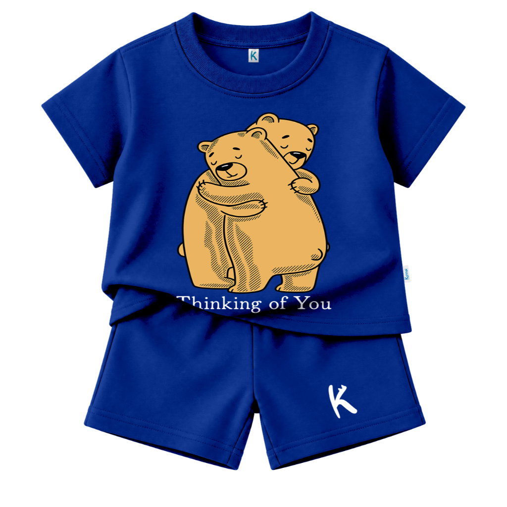 SETELAN PENDEK SERIES HUGGY BEAR THINKING OF YOU
