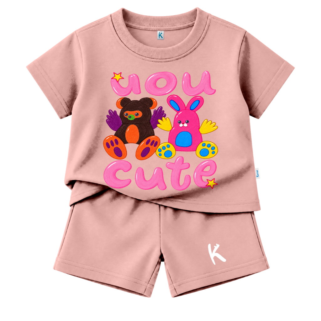 SETELAN PENDEK SERIES HUGGY BEAR CUTE YOU_0