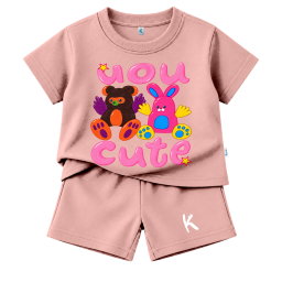 SETELAN PENDEK SERIES HUGGY BEAR CUTE YOU