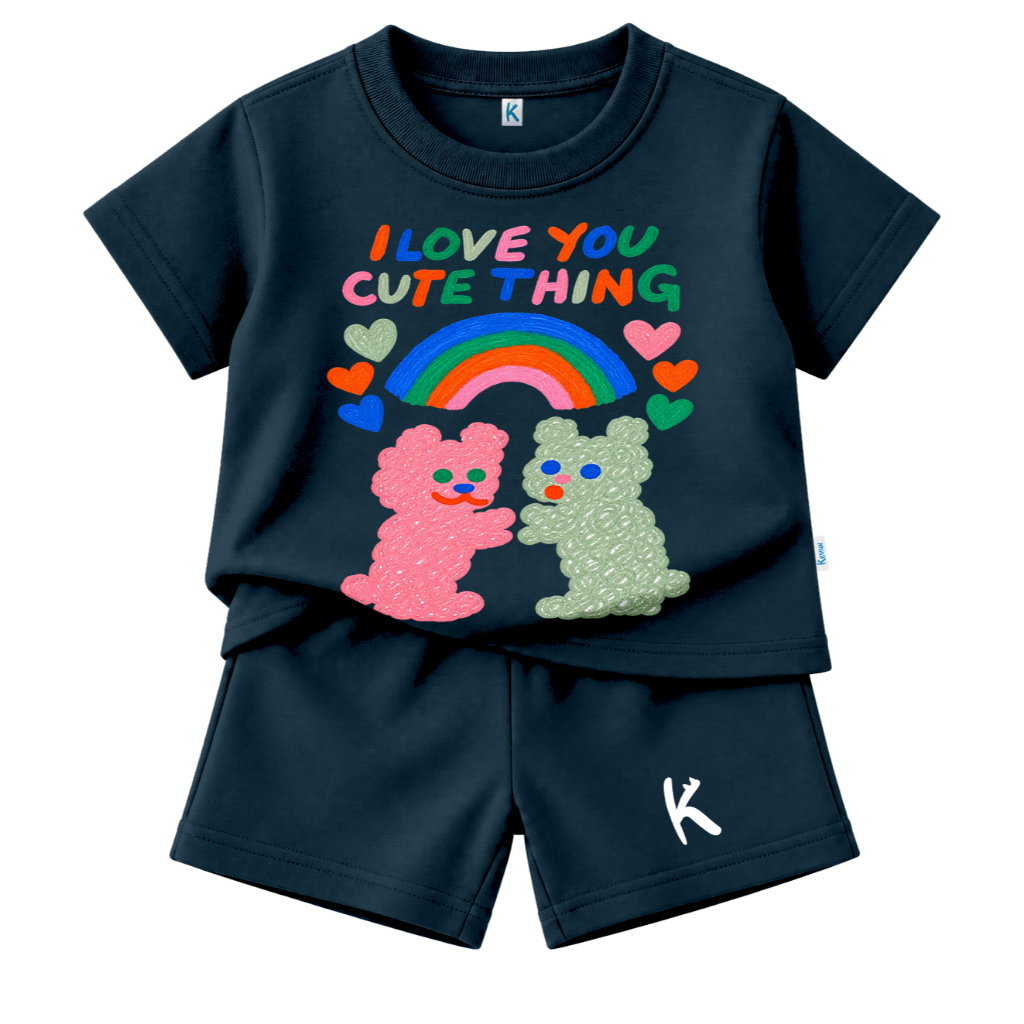 SETELAN PENDEK SERIES HUGGY BEAR CUTE THING_0