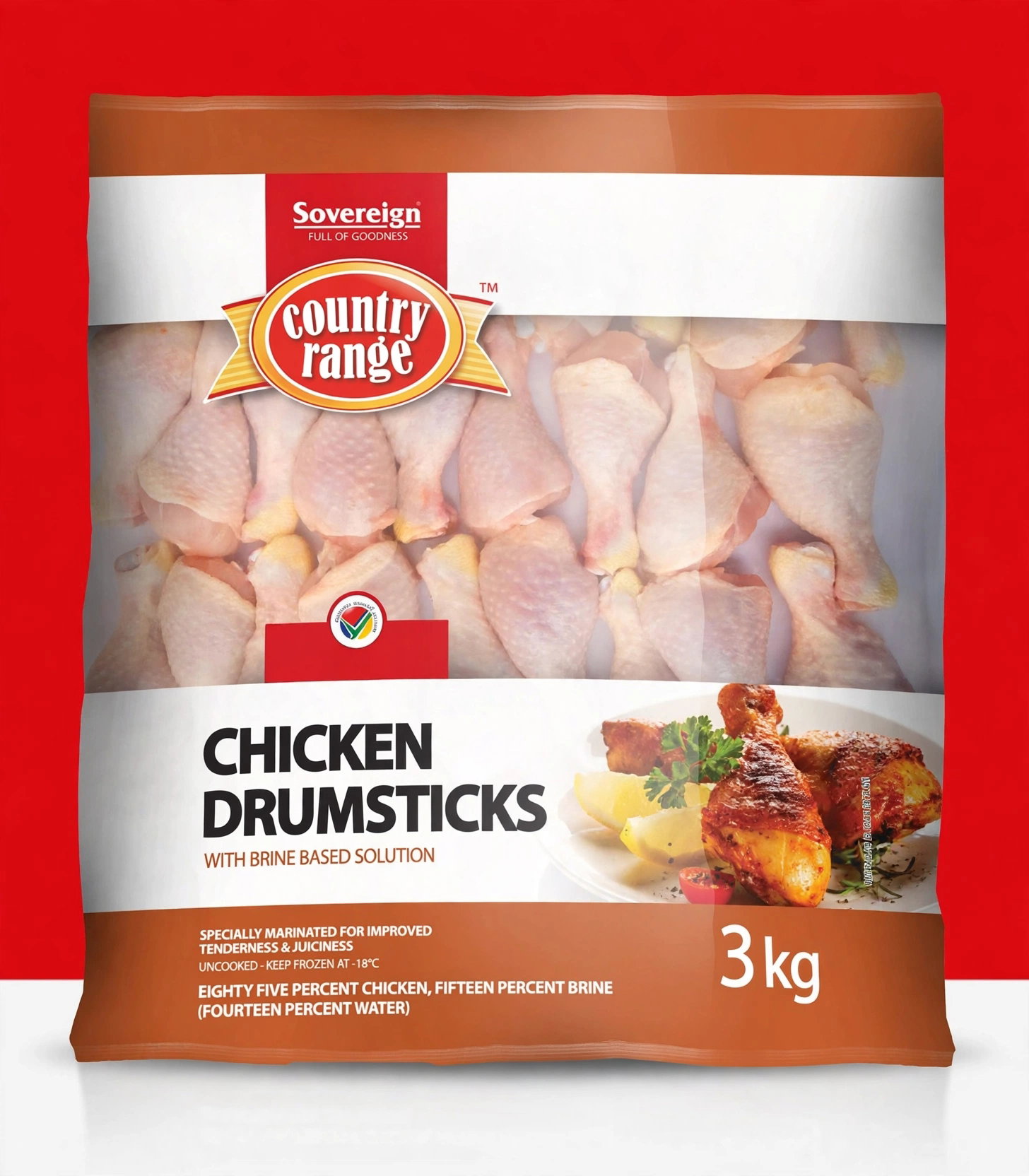 COUNTRY RANGE IQF CHICKEN DRUMSTICKS 3KG <<< Econo Foods >>>