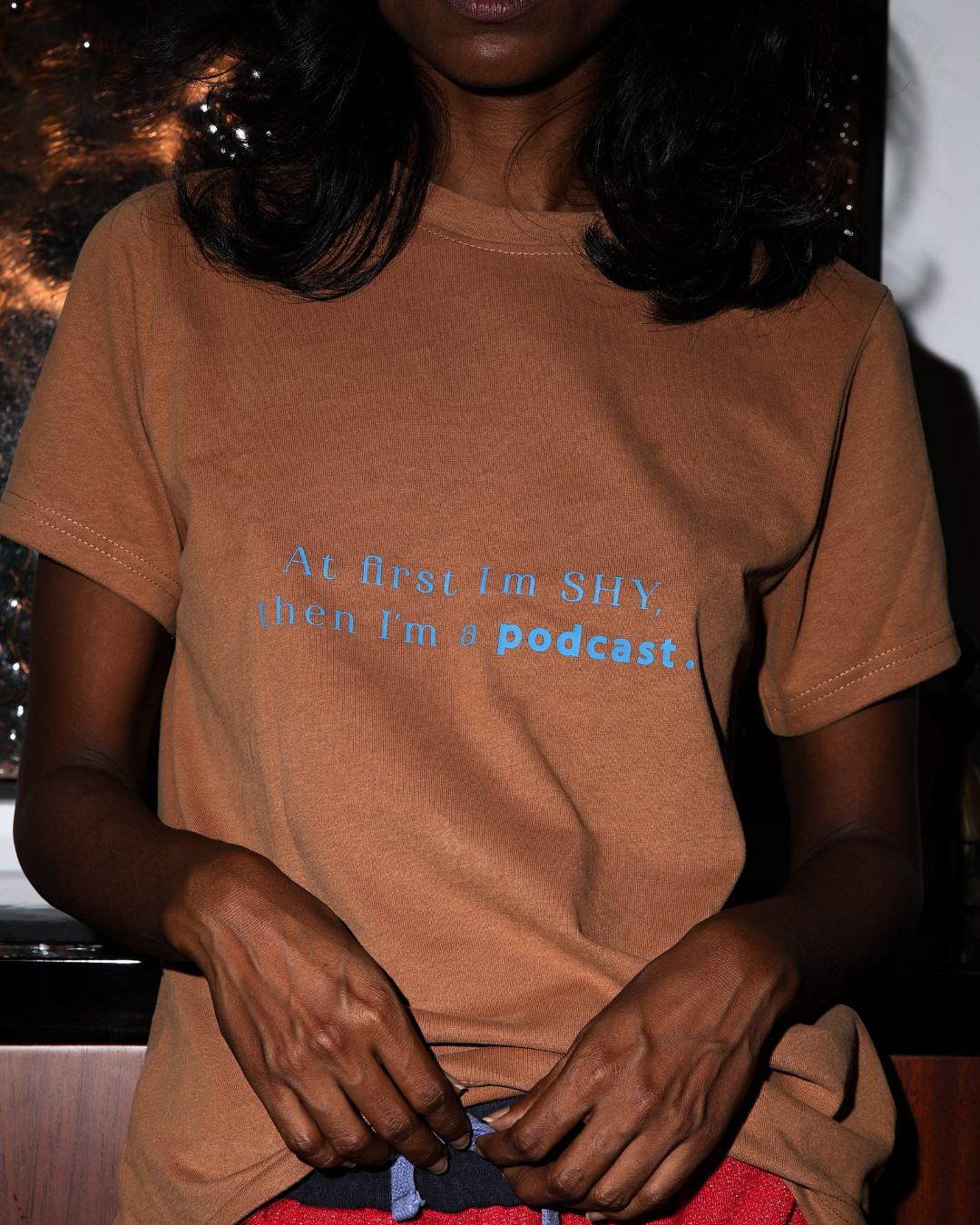 Shy Podcast Cotton Tshirt