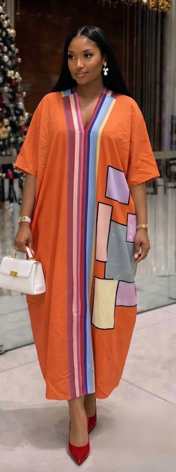 Kaftan-style designed loose gown